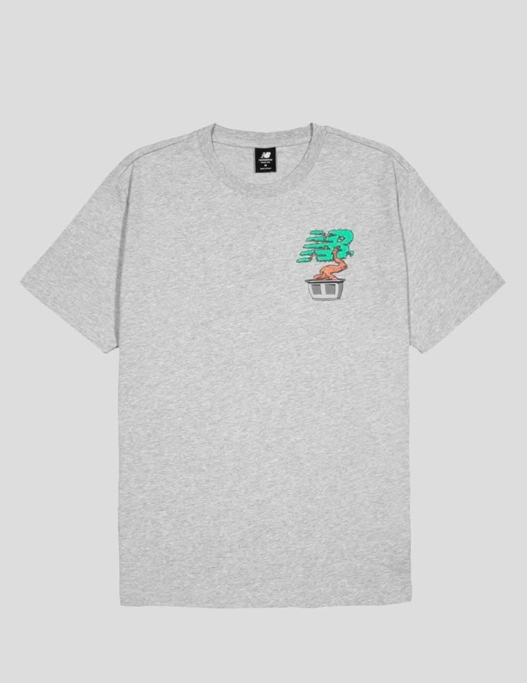 T-shirt NEW BALANCE estentials roots tee athletic grey
